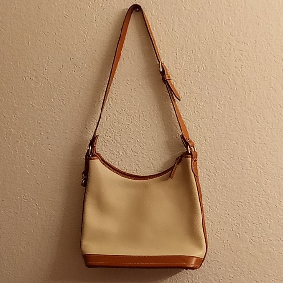 DOONEY BOURKE ALL WEATHER LEATHER Party  Office One Size Cream-Brown Colors B33 - Picture 2 of 16